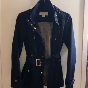 Michael Kors black lightweight zip up jacket